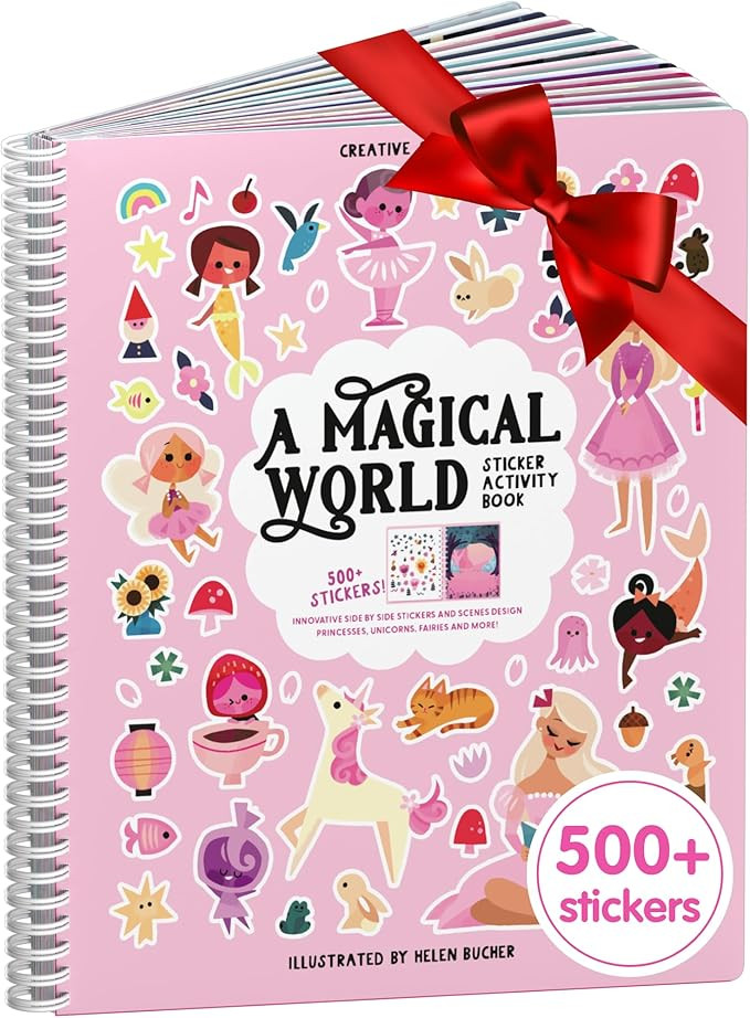 Cupkin Princess Sticker Book Activity for Kids, A Magical World by Cupkin, Toddler Airplane Trave... | Amazon (US)