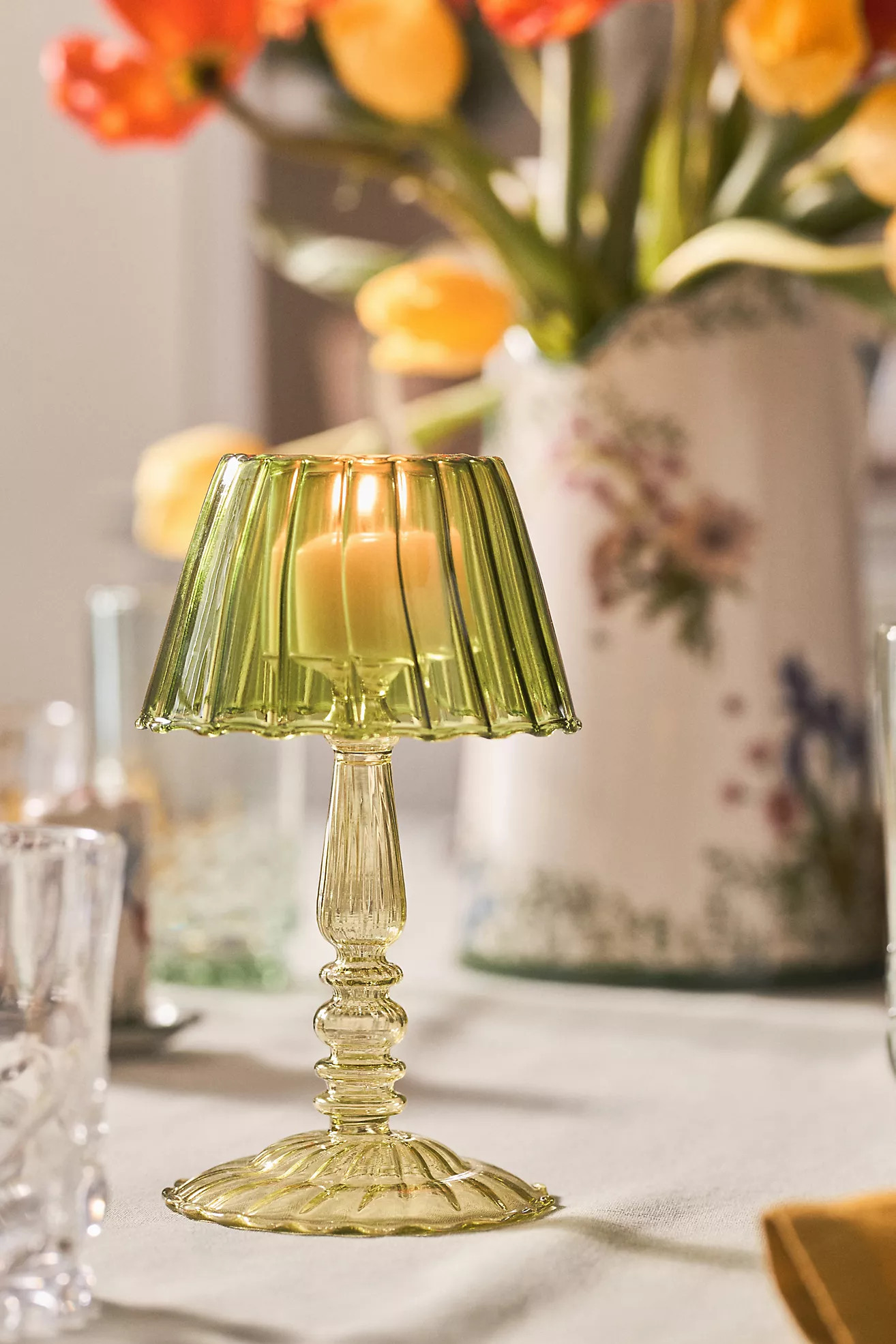 Maisy Glass Lamp Candle Holder | Anthropologie (US)