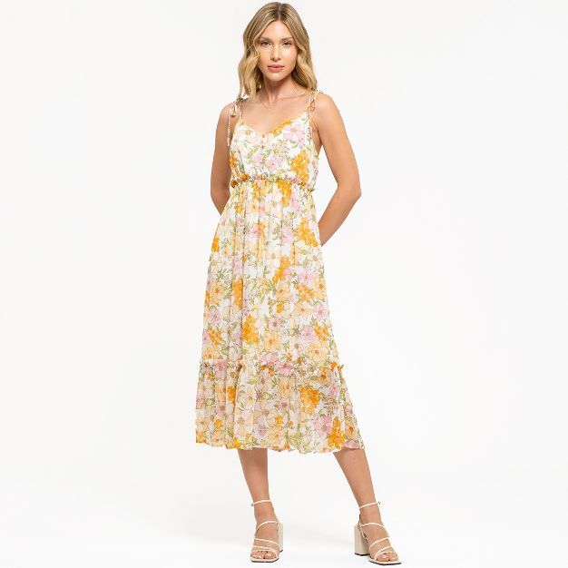 August Sky Women's Sleeveless Floral Maxi Dress | Target