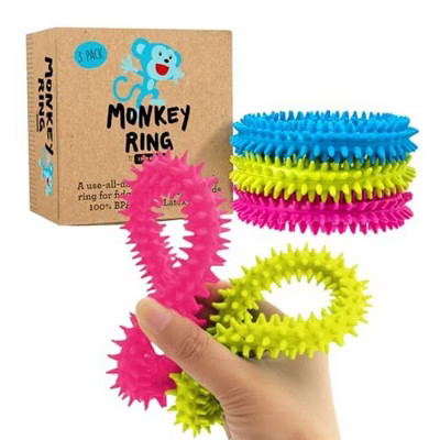 Infinite Curiosity 3 Pack Spiky Sensory Rings from Monkey Noodle, Fidget Bracelet Toys for Kids | Target