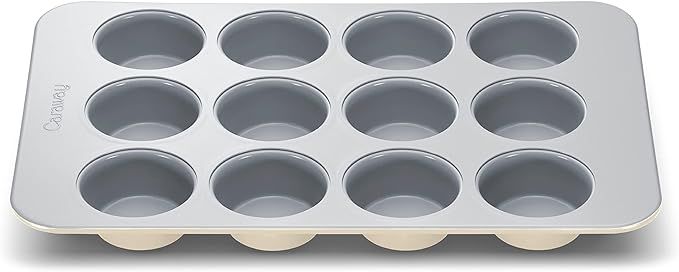 Caraway Non-Stick Ceramic 12-Cup Muffin Pan - Naturally Slick Ceramic Coating - Non-Toxic, PTFE &... | Amazon (US)