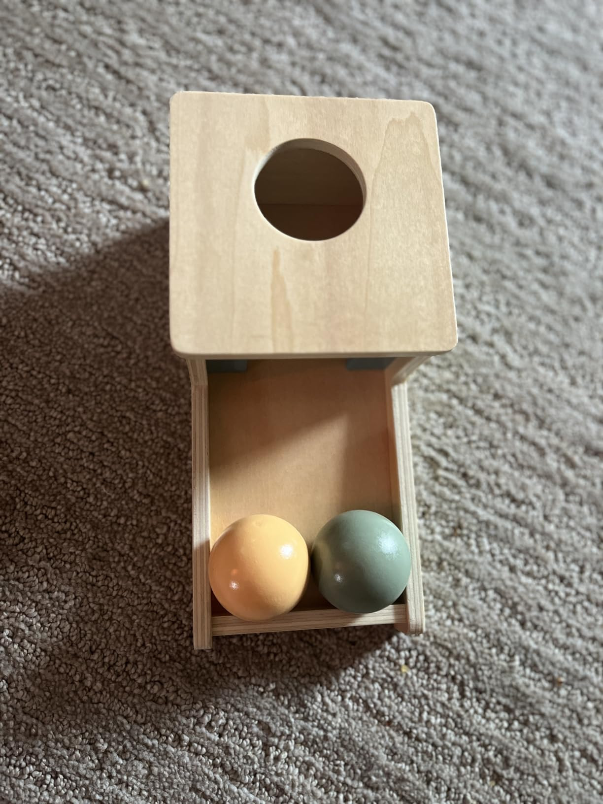 Adena Montessori Object Permanence Box with Tray Three Wooden Balls Montessori Toys for 6-12 Mont... | Amazon (US)