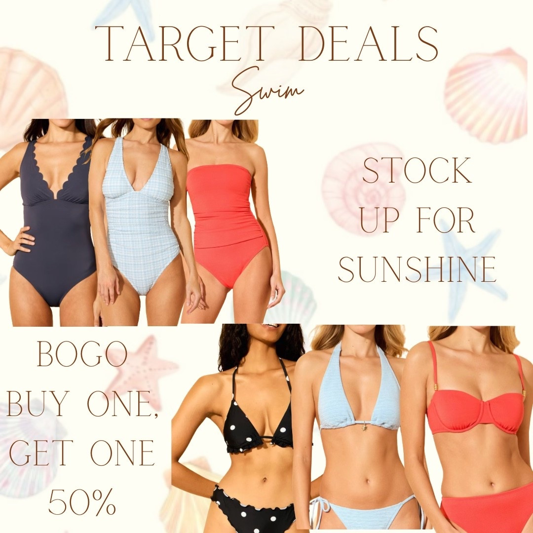 @Target swim BOGO is so good 🙌

Buy one, get one 50% off on the cutest one-pieces and bikinis! I’m loving all the flattering fits and classic colors — perfect for spring break and summer trips.

Such a good time to stock up before styles sell out 💛

#LTKTravel #LTKSwim #LTKSaleAlert