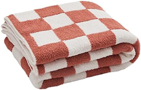 YIRUIO Throw Blankets Checkerboard Grid Chessboard Gingham Warmer Comfort Reversible Microfiber S... | Amazon (US)