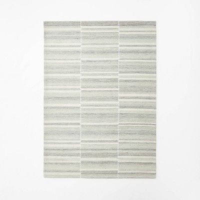 Mountainside Mixed Striped Rug Gray - Threshold™ designed with Studio McGee | Target