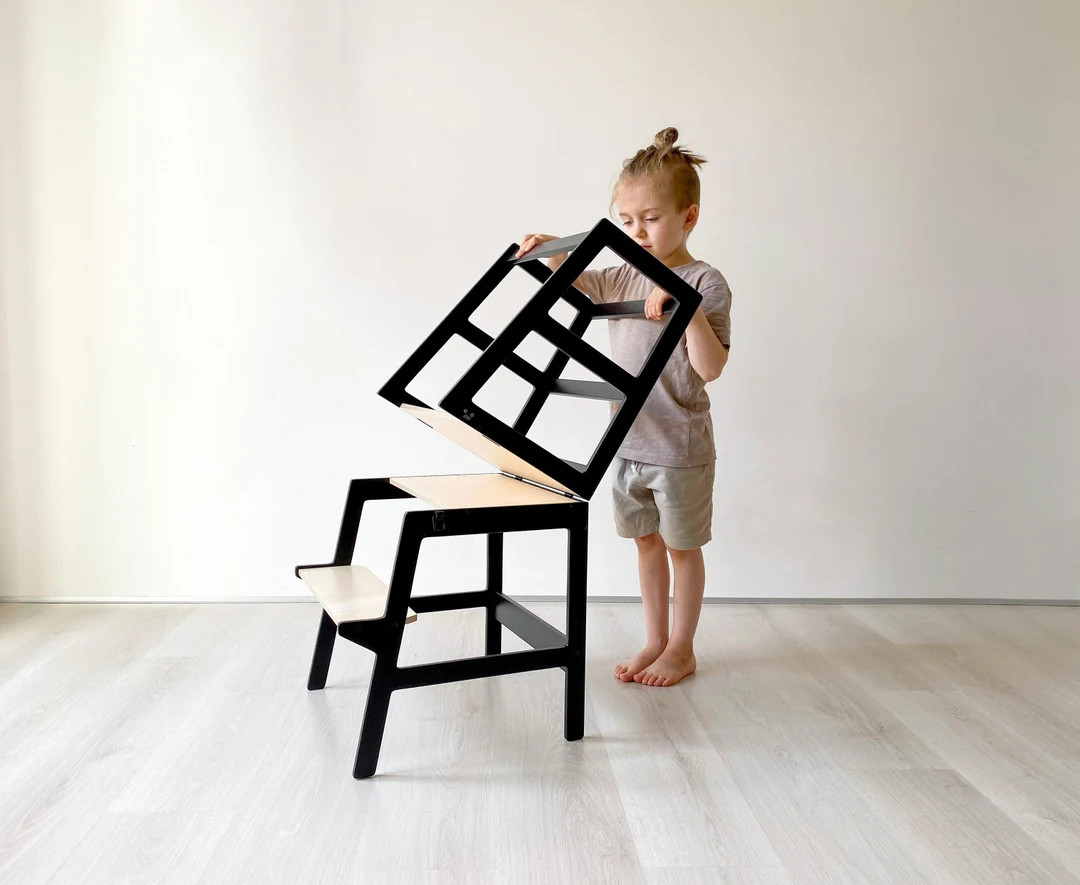 Convertible Helper Tower - Сompact edition - Super Light and Small, Learning Stool - СV-12 | Etsy (US)