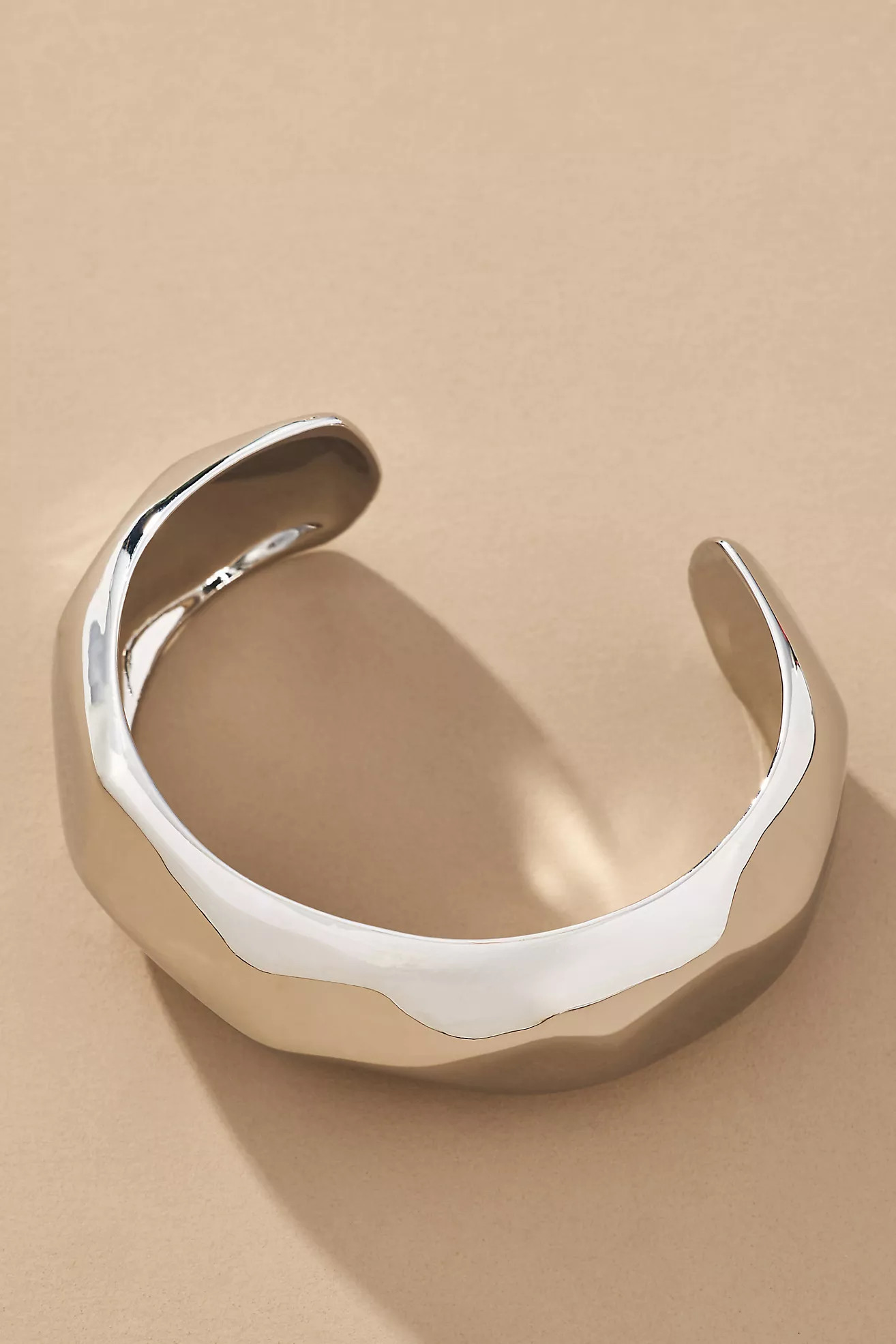 Thick Hammered Cuff Bracelet | Anthropologie (US)