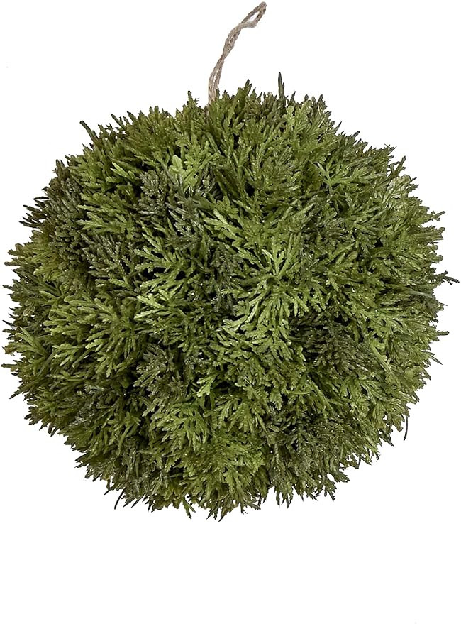 Worth Imports Faux Kissing Cypress Ball, Green | Amazon (US)