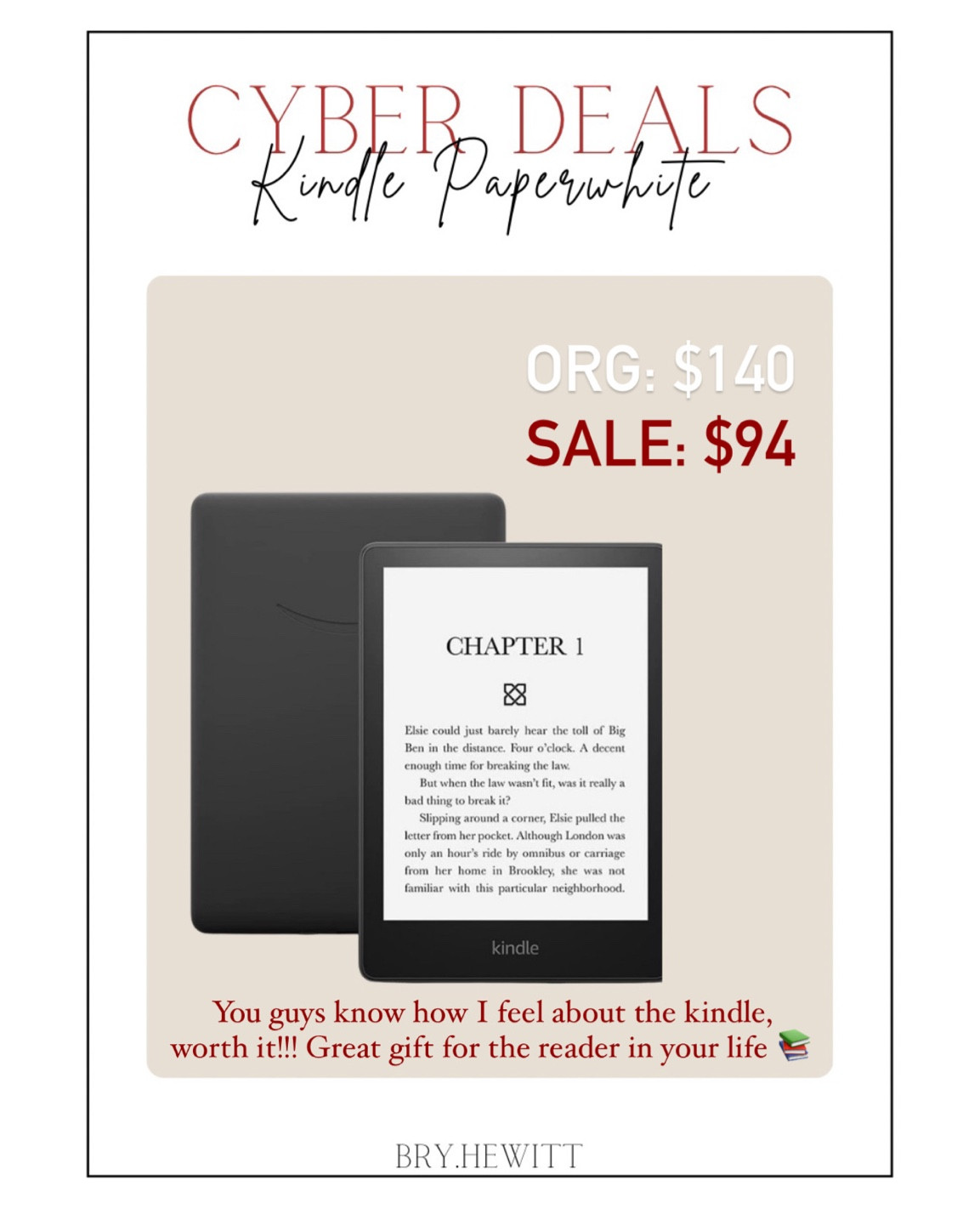 Kindle Paperwhite sale!! 📚🤍 

Amazon sale / Amazon cyber week / cyber week sales / Black Friday sales / Black Friday deals / cyber deals / kindle deals / kindle Paperwhite sale 

#LTKsalealert #LTKunder100 #LTKCyberweek