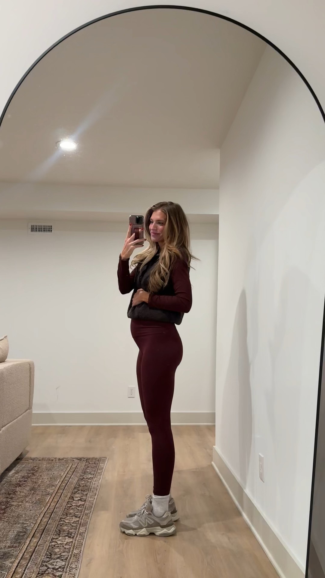 My bump friendly OOTD! I’m usually a small/small tall in Athleta (runs bigger) but I recently got medium talls in leggings for my bump and to hopefully last the rest of pregnancy! They are stretchy and roomy and one of my most worn leggings over the past 5 years. Runner approved! 



#LTKootd #LTKBump #LTKTall