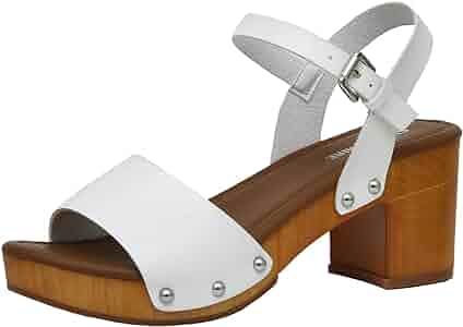 Cushionaire Women's Sloan Faux Wood Sandal +Memory Foam Insole & LiteSole Technology -Wide Widths... | Amazon (US)