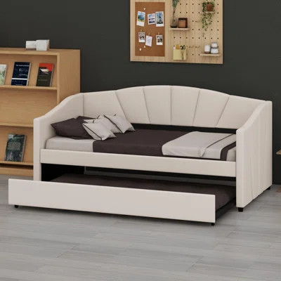 Upholstered Daybed Bed With Trundle Bed | Wayfair North America
