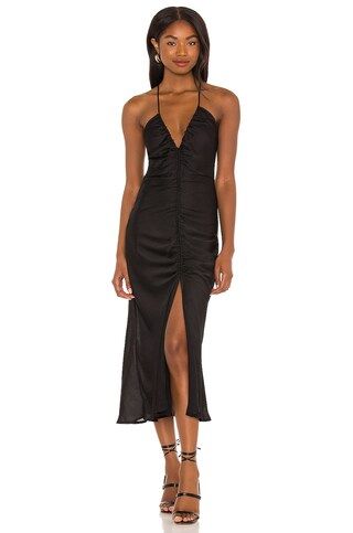 Free People Nothing Better Midi Slip in Black from Revolve.com | Revolve Clothing (Global)