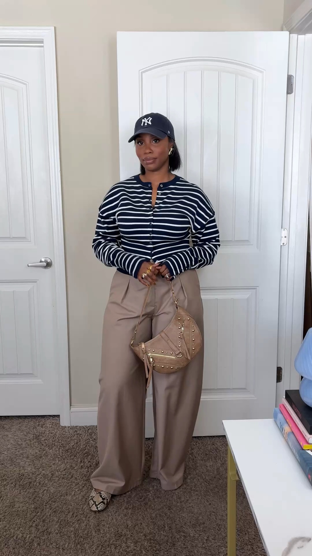 Casual Spring Outfit idea. I'm Wearing a size large in the cardigan. If you want a more fitted look size down. #springoutfits2026 

#LTKMidsize #LTKgrwm #LTKootd
