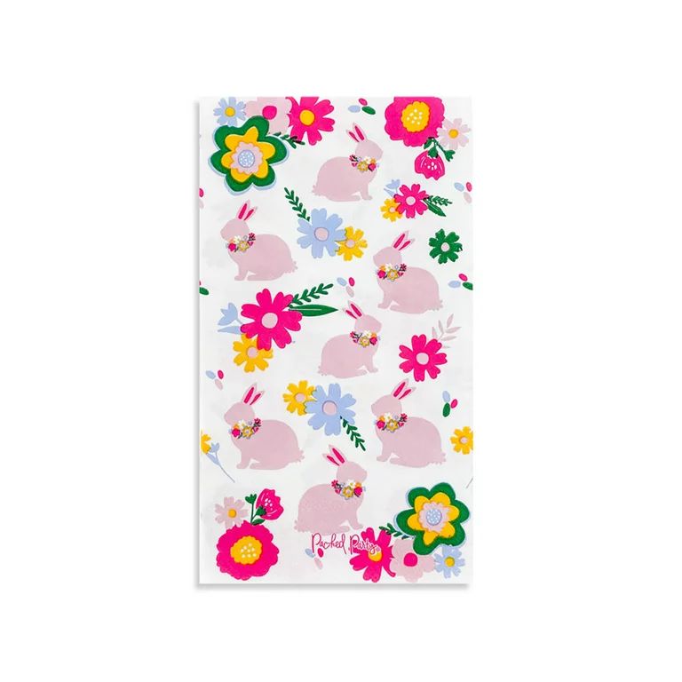 Packed Party 'Spring Blooms' 4" x 8" Disposable Guest Napkin, 2 x 20ct Bundle, 40 total pcs | Walmart (US)