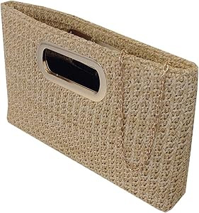 Top Handle Straw Clutch | Amazon (US)