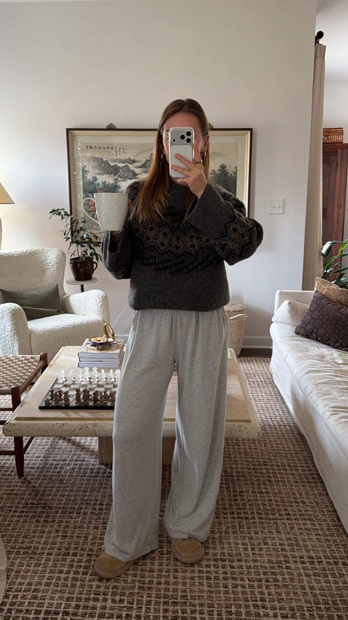 12/31/25 Cozy morning loungewear staples I always reach for — wearing my grey lounge pants from Abercrombie paired with a charcoal Aritzia sweater. Simple, comfortable, and perfect for slow mornings at home

#LTKootd #LTKmorningroutine