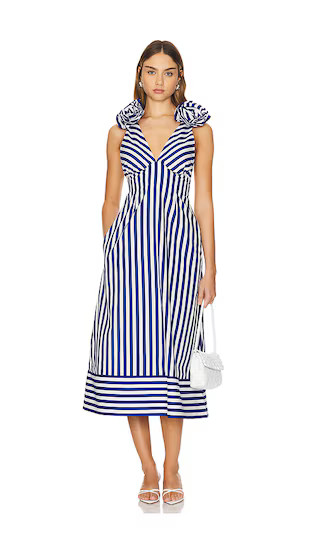 Jamela Dress in Breezy Stripe | Revolve Clothing (Global)