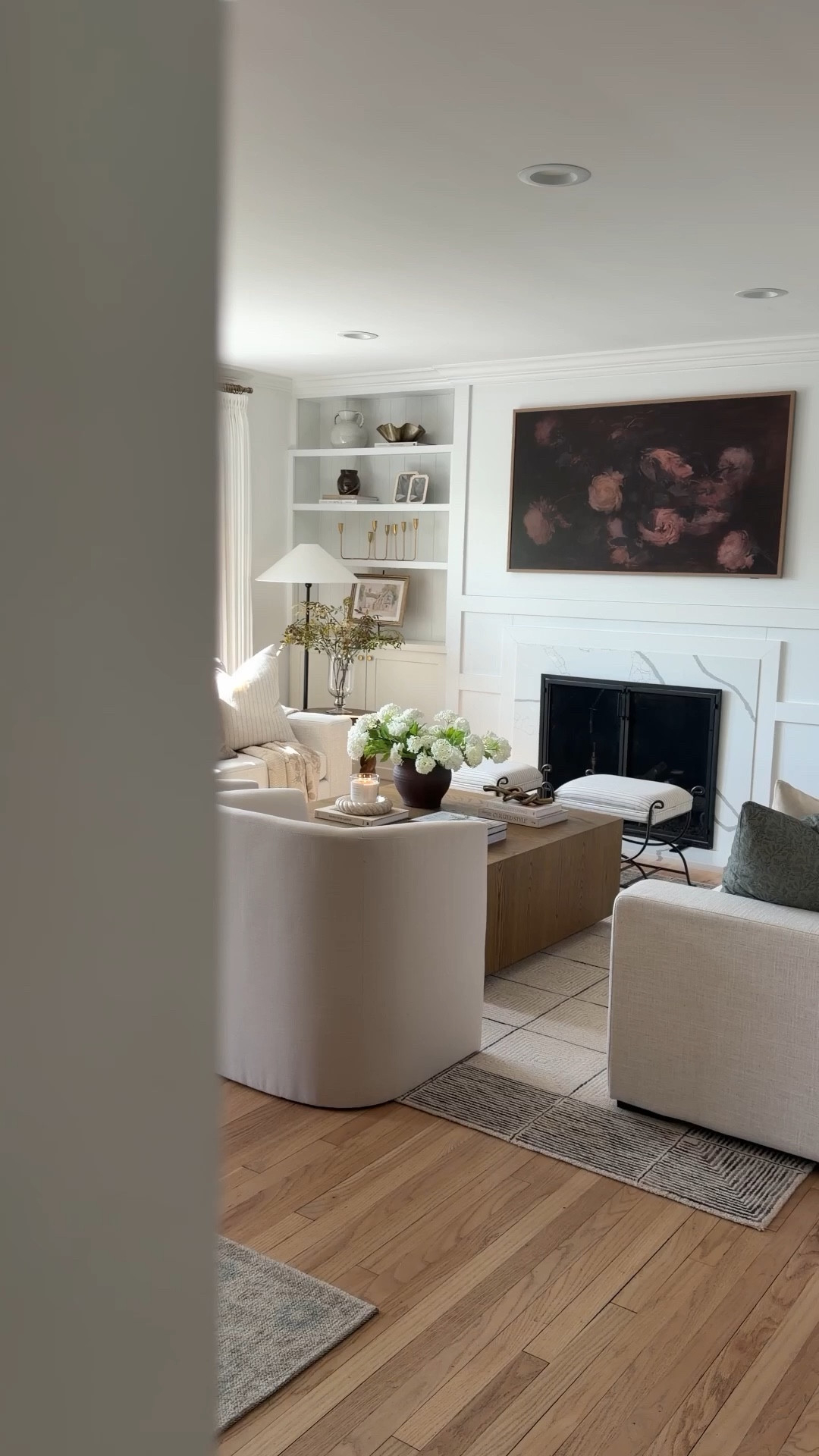 I didn’t think I needed new accent chairs… and now I can’t imagine this space without them. The shape is so soft and sculptural, they instantly make the whole room feel more elevated and designer—without the designer price. And yes… they’re from @Target. 😍

They’re comfy, they photograph beautifully, and they’re one of those “small change, big impact” moments that just pulls everything together.

If you’ve been wanting that cozy, high-end living room look… this is it. ✨🤍

#targethome #targetstyle #accentchair #livingroominspo #modernorganic #cozyhome #neutralhome #homedecorfinds #ltkhome #designerlookforless