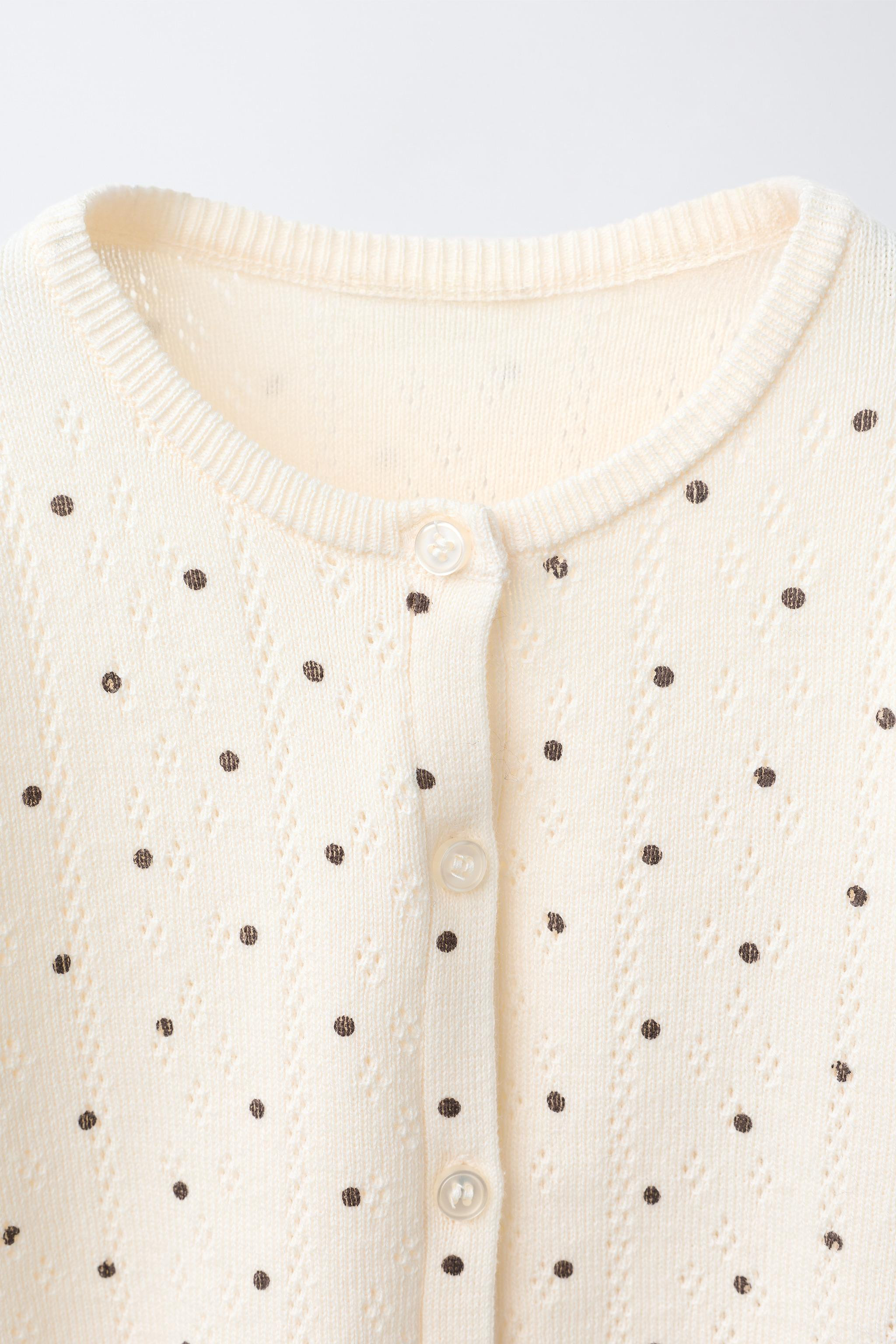 POLKA DOT CARDIGAN | Zara US