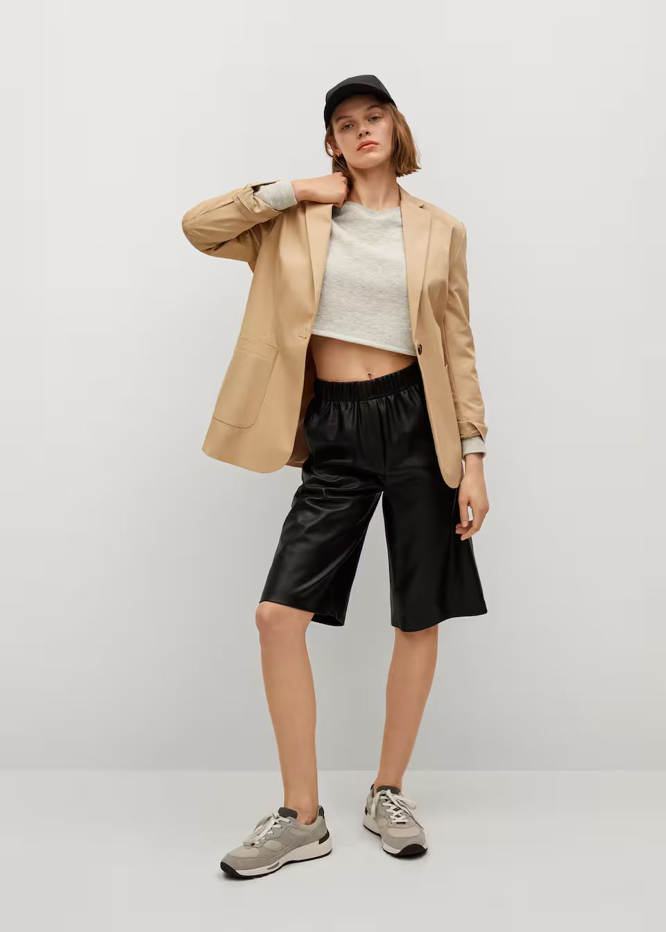 Structured cotton blazer | MANGO (US)