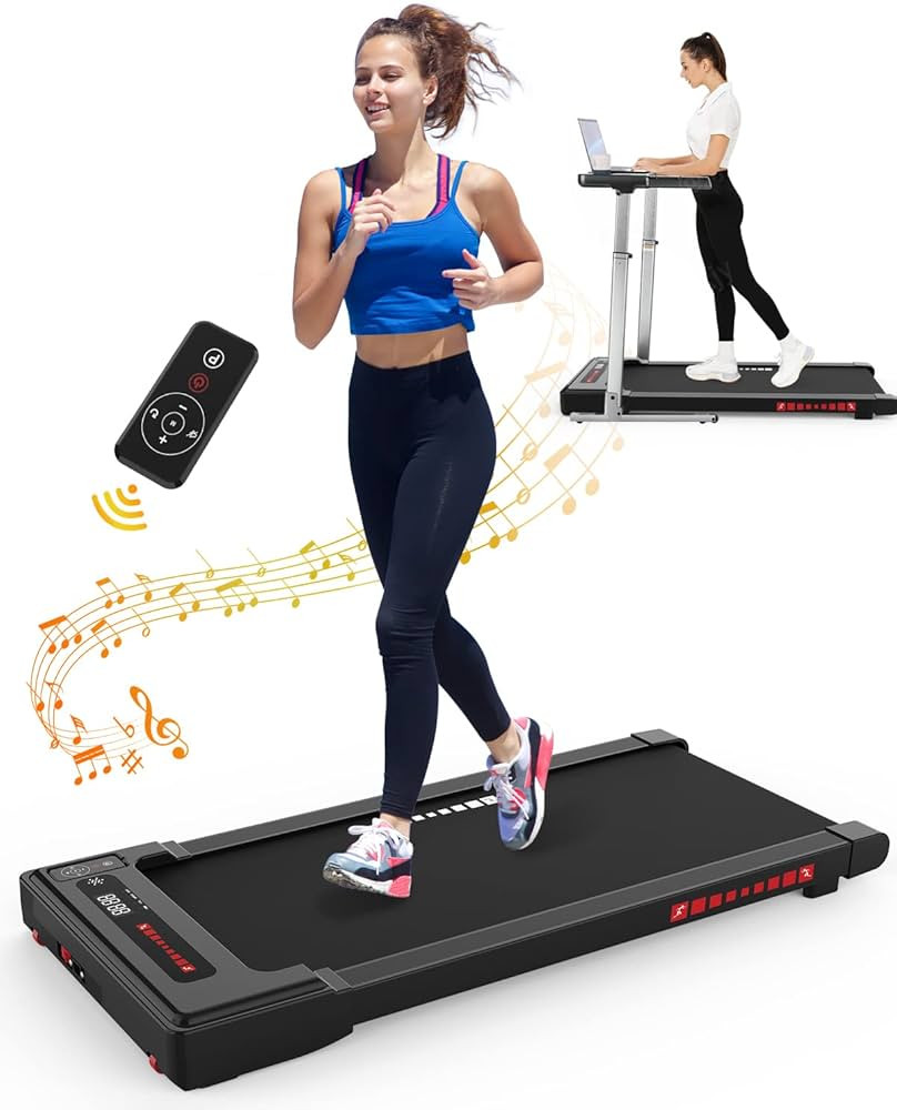 XMKEY Walking Pad-Under Desk Treadmill-2 in 1 Treadmills for Home-Walking Treadmill with Remote C... | Amazon (US)