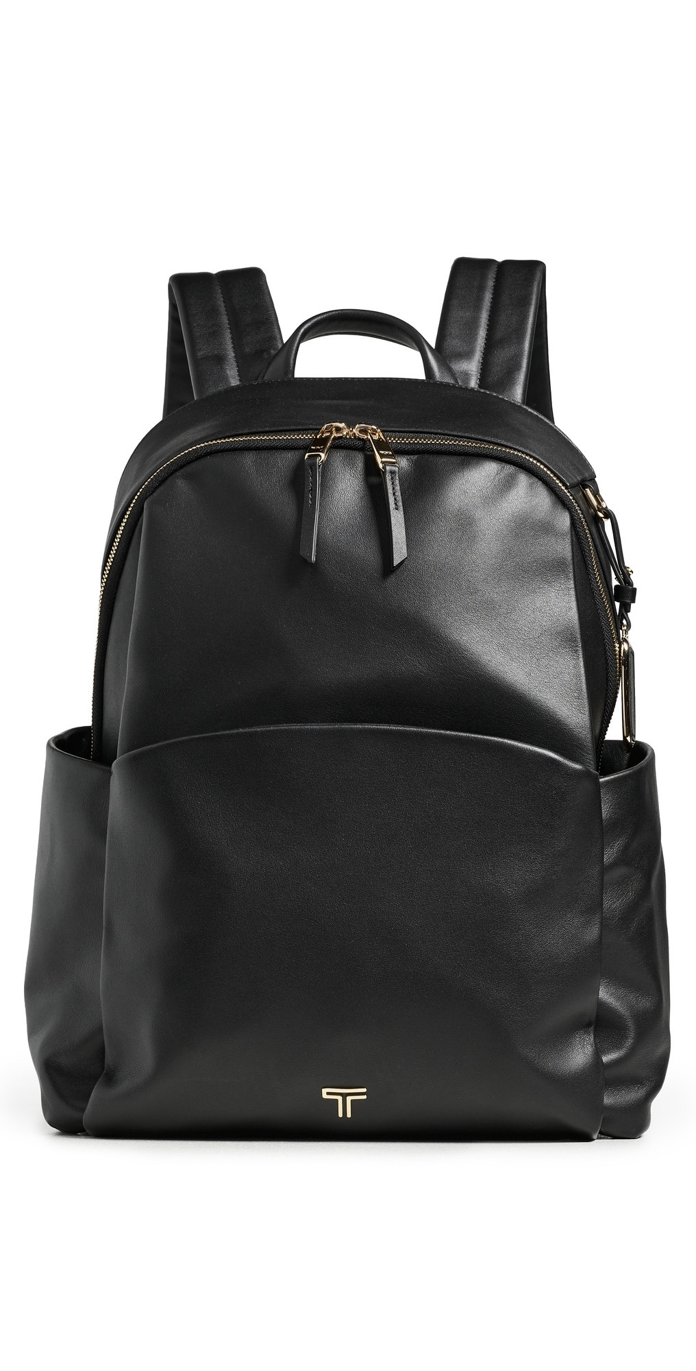 TUMI Raina Large Backpack Black/Light Gold One Size | Shopbop