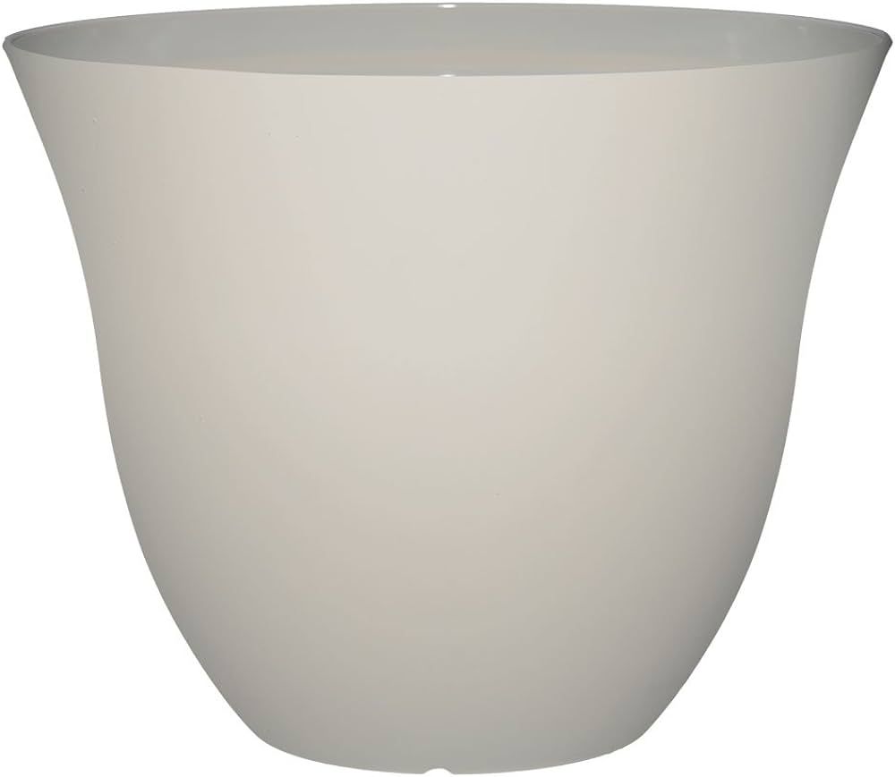 Classic Home and Garden Honeysuckle Resin Flower Pot Planter, White Vanilla, 15" | Amazon (US)