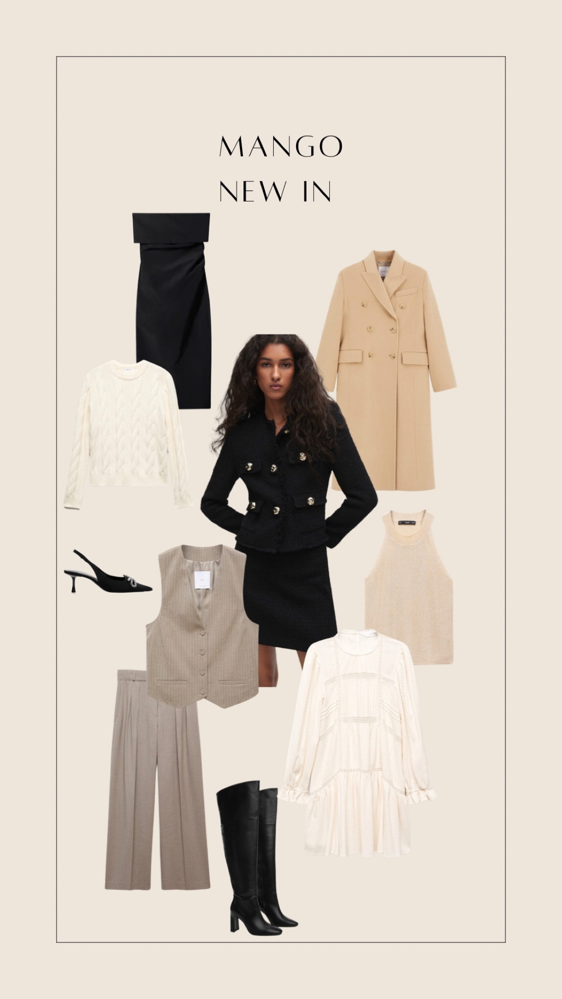 Shop Mango new in for AW23 from coats and tweed jackets to silk slip skirts and neutral tailored workwear 

#LTKstyletip #LTKSeasonal #LTKworkwear