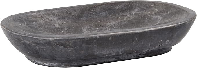 Luxury Hand-Carved Natural Charcoal Marble Soap Dish – Heavy-Duty, Plastic-Free, Artisan Crafte... | Amazon (US)