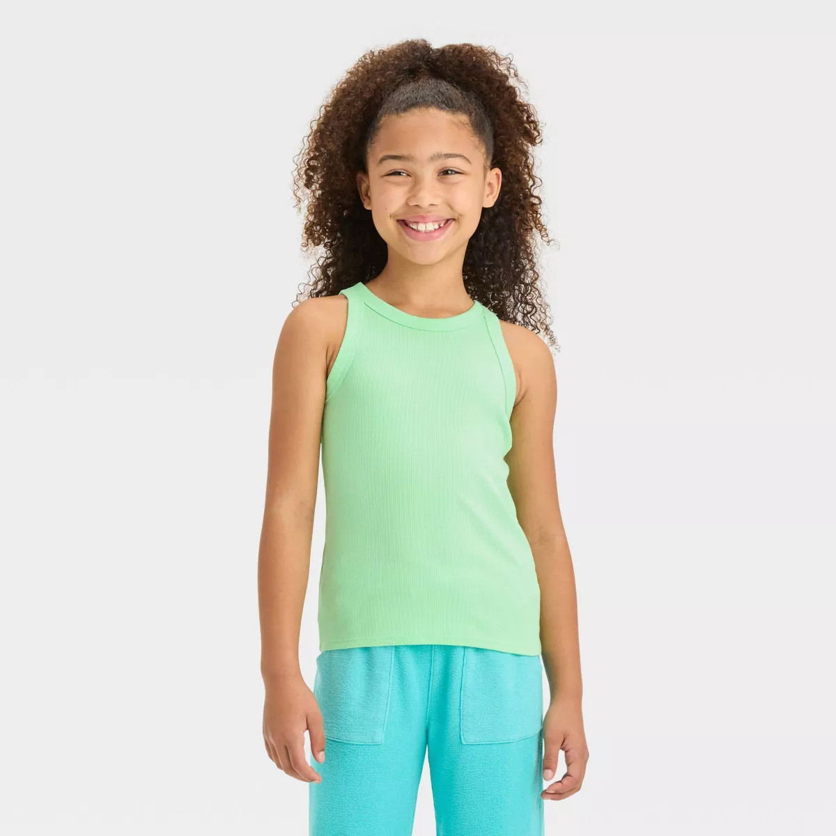 Girls' Ribbed Tank Top - Cat & Jack™ White S | Target