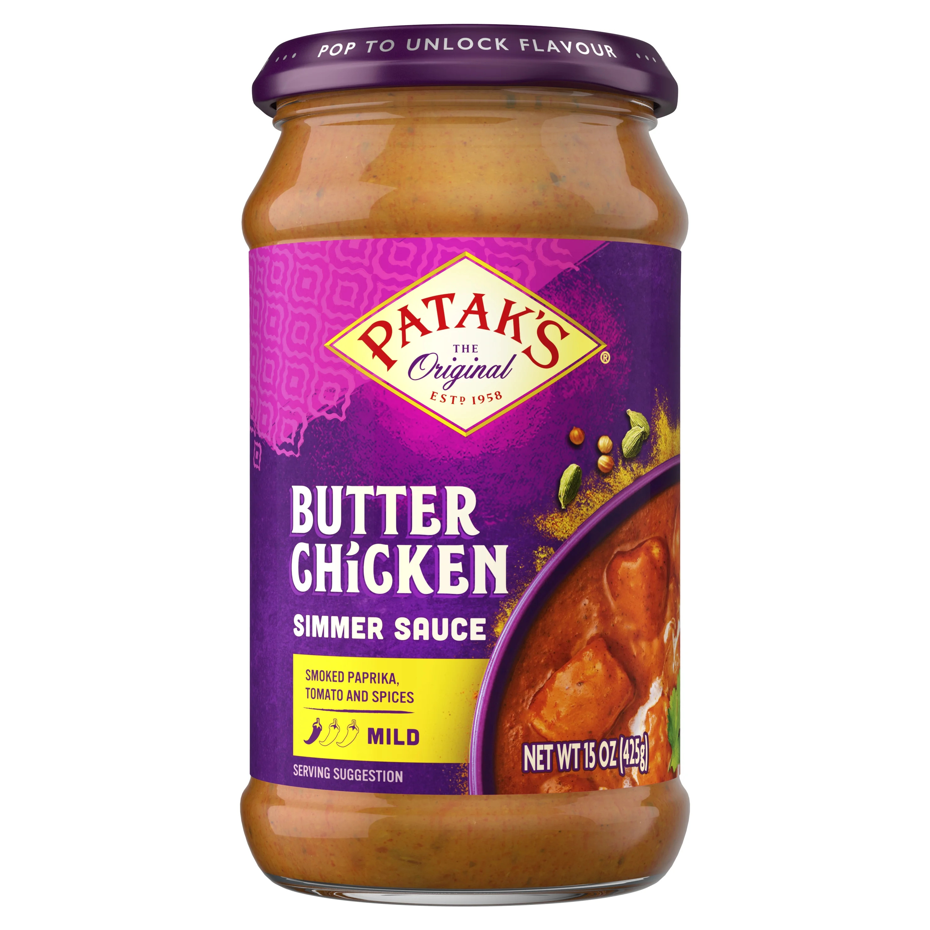 Patak's Butter Chicken Simmer Sauce, 15 oz - Walmart.com | Walmart (US)