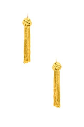 Astrid Knotted Tassel Earrings | Revolve Clothing (Global)