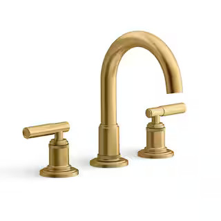 KOHLER Torrington 8 in. Widespread Double Handle Bathroom Faucet in Vibrant Brushed Moderne Brass... | The Home Depot