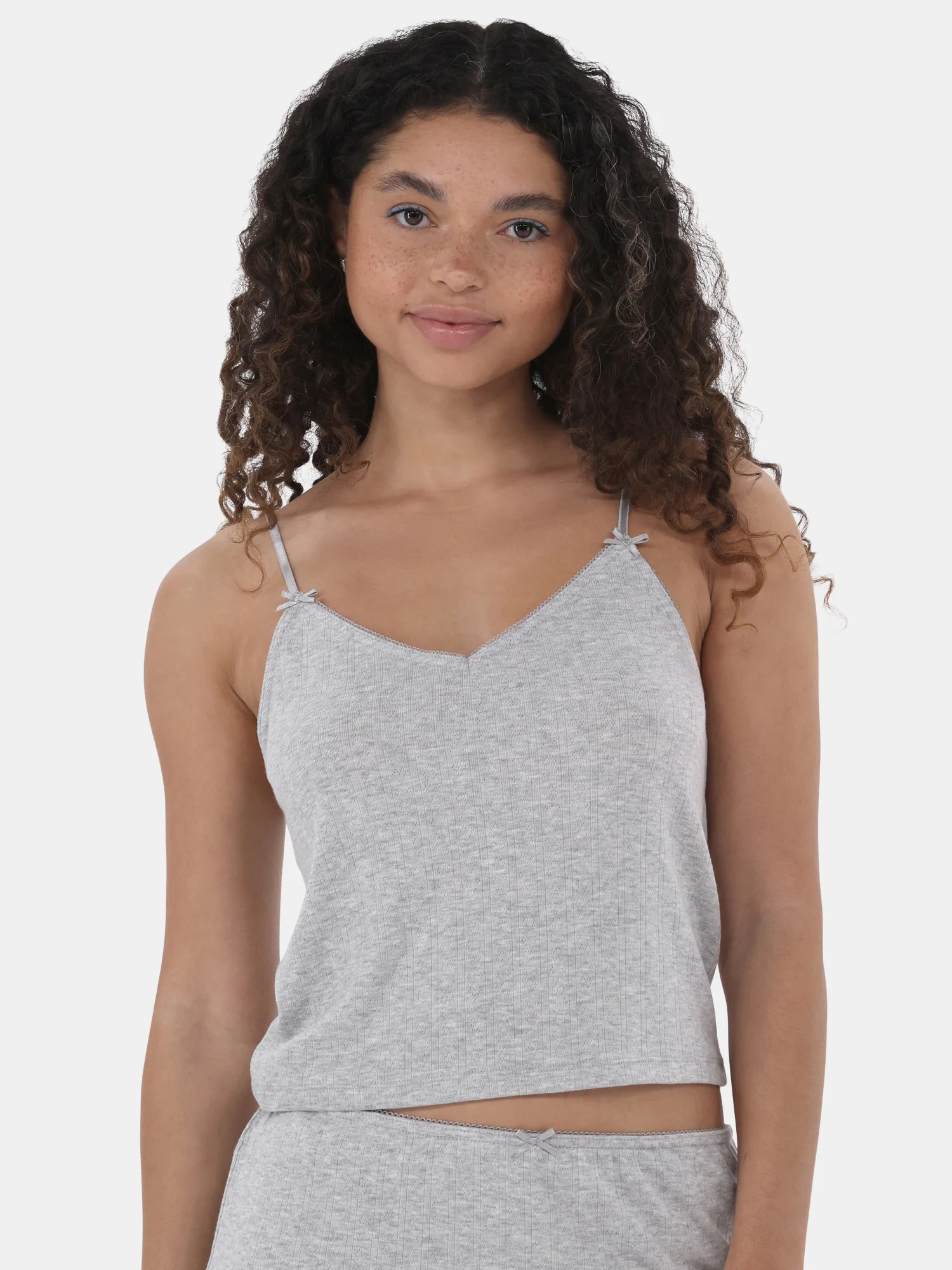 No Boundaries Pointelle Sleep Cami, Women’s and Women’s Plus - Walmart.com | Walmart (US)