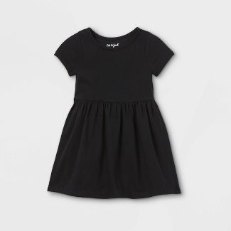 Toddler Girls' Solid Short Sleeve Knit Dress - Cat & Jack™ | Target