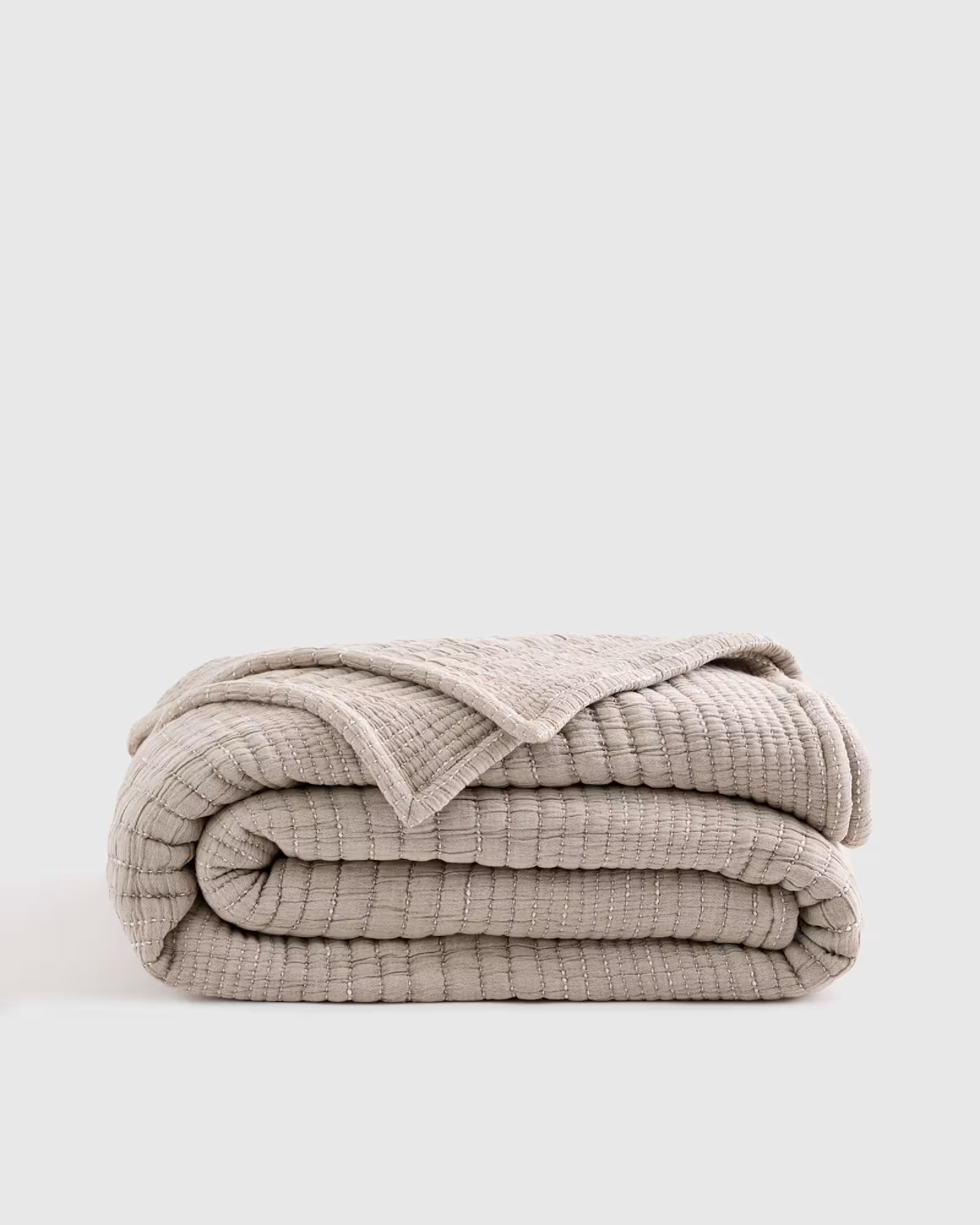 Organic Cotton Channel Stitch Coverlet | Quince