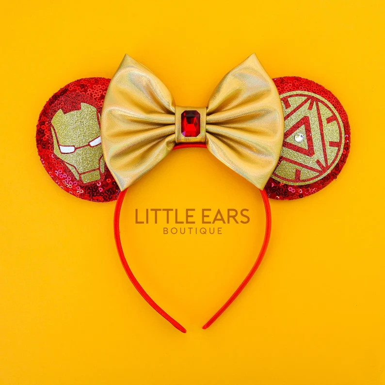 Disney Ears, Mickey Ears, Marvel, Iron Man Ears,  Iron Man  Marvel Ears,  Marvel Disney Ears, Iro... | Etsy (US)