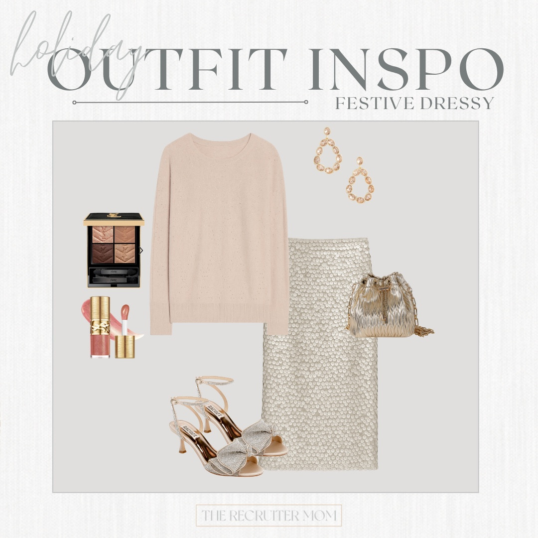 Festive Dressy Holiday Sequin Skirt Outfit #holidaydressy #cocktailparty #holidaypartyoutfit 

 

#LTKHoliday #LTKMidsize #LTKParties