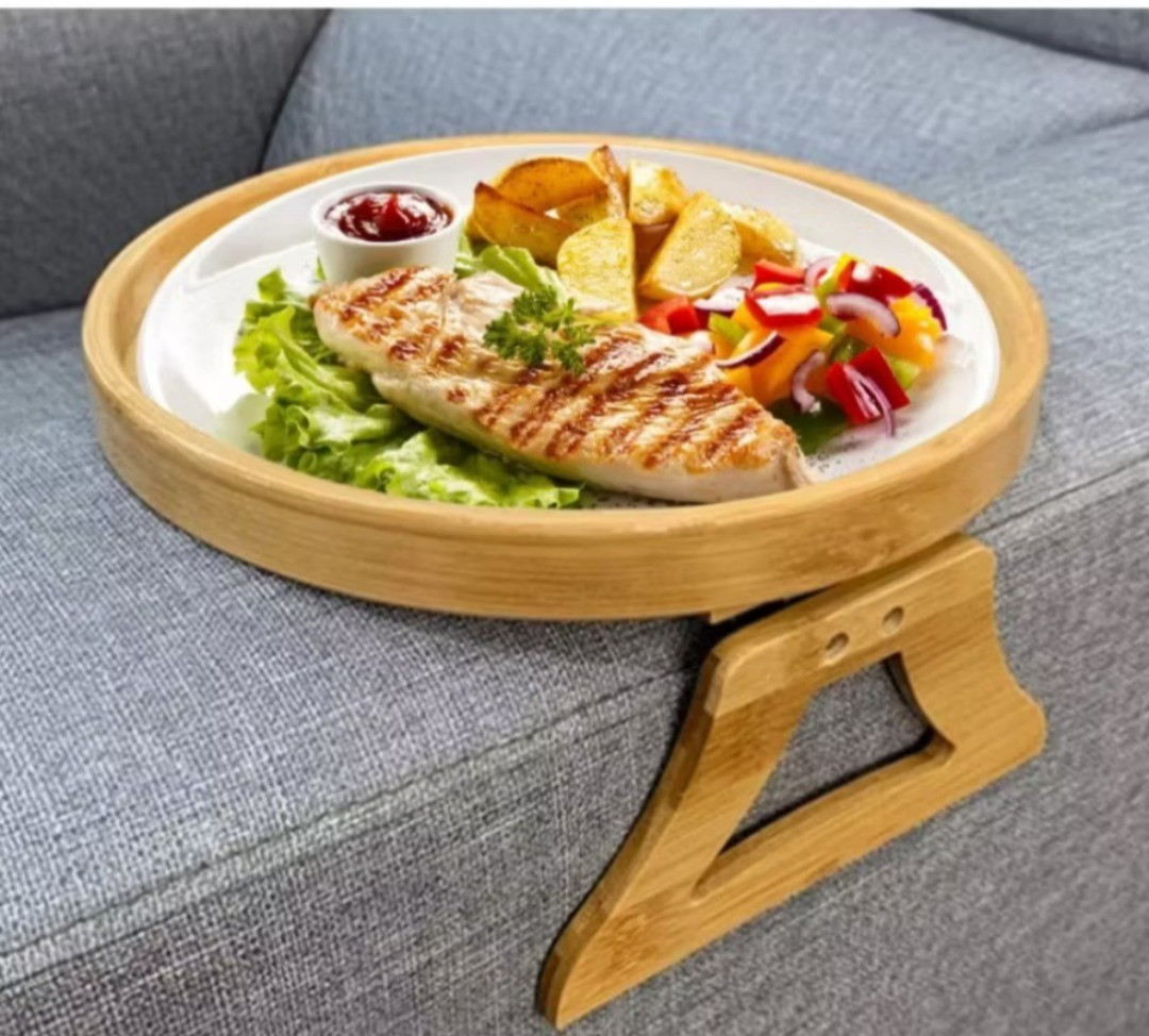 Apoio de sofá , madeira  bandeja redonda,estilo e segurança.

#LTKbrasil #LTKfamilia #LTKbeleza