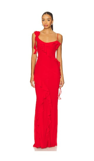 Teagan Gown in Red | Revolve Clothing (Global)