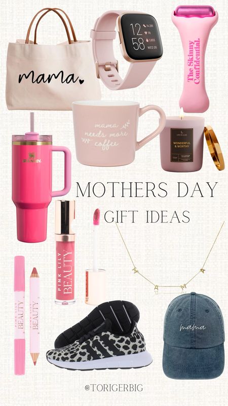 So many cute ideas for Mother’s Day gifts. #mothersday #gifts #perfume #kindle #cookware #bag #stanley #makeup #beauty #jewelry 