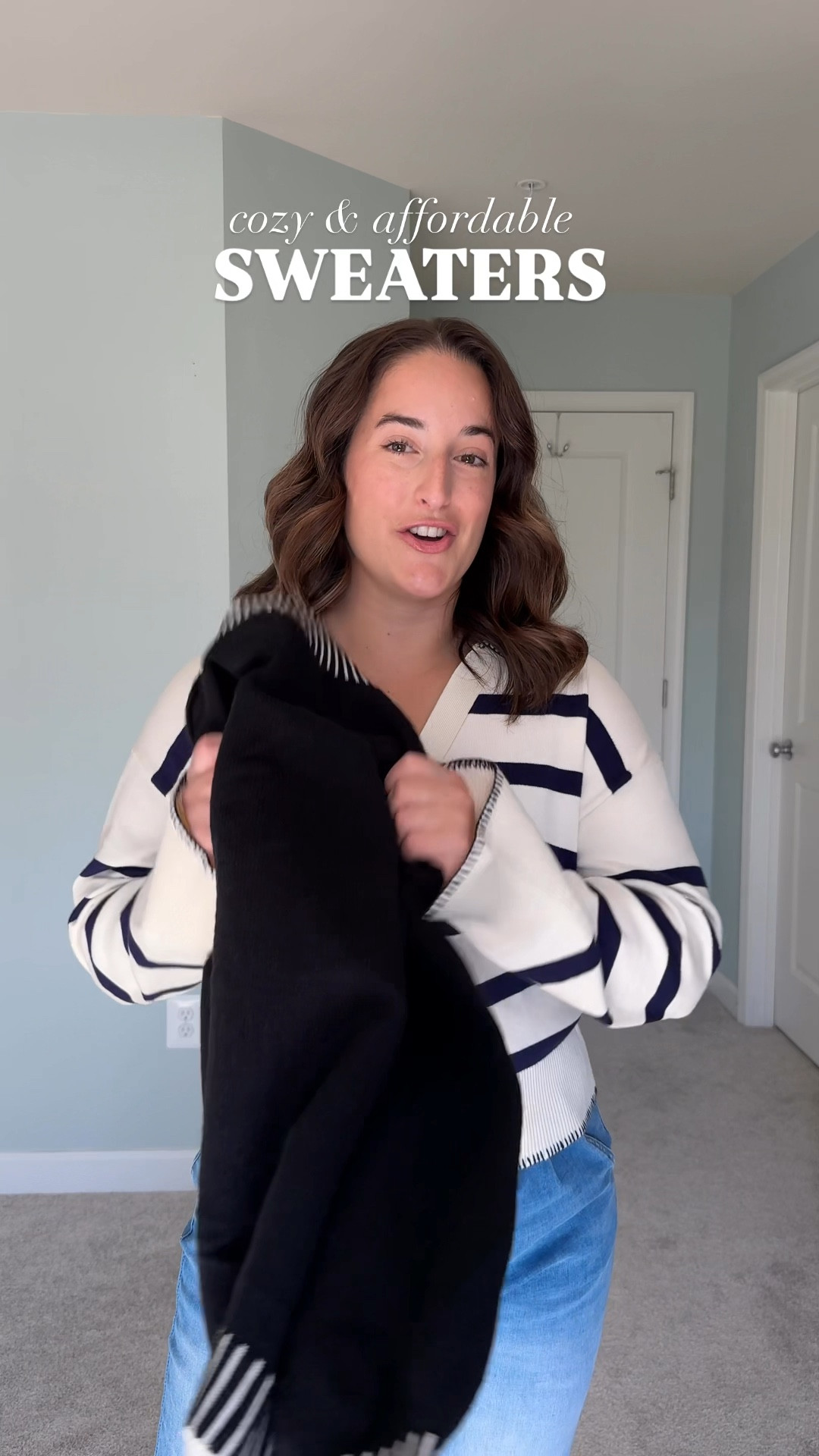 Cozy and affordable sweaters! I love the stripes too! I am wearing a medium in both. They are also both made of bamboo so they are unbelievably soft! 

Mom style, women’s workwear, work sweaters, chic style, fall style, winter style, Thanksgiving outfit 

#LTKStyleTip #LTKMidsize #LTKFindsUnder50