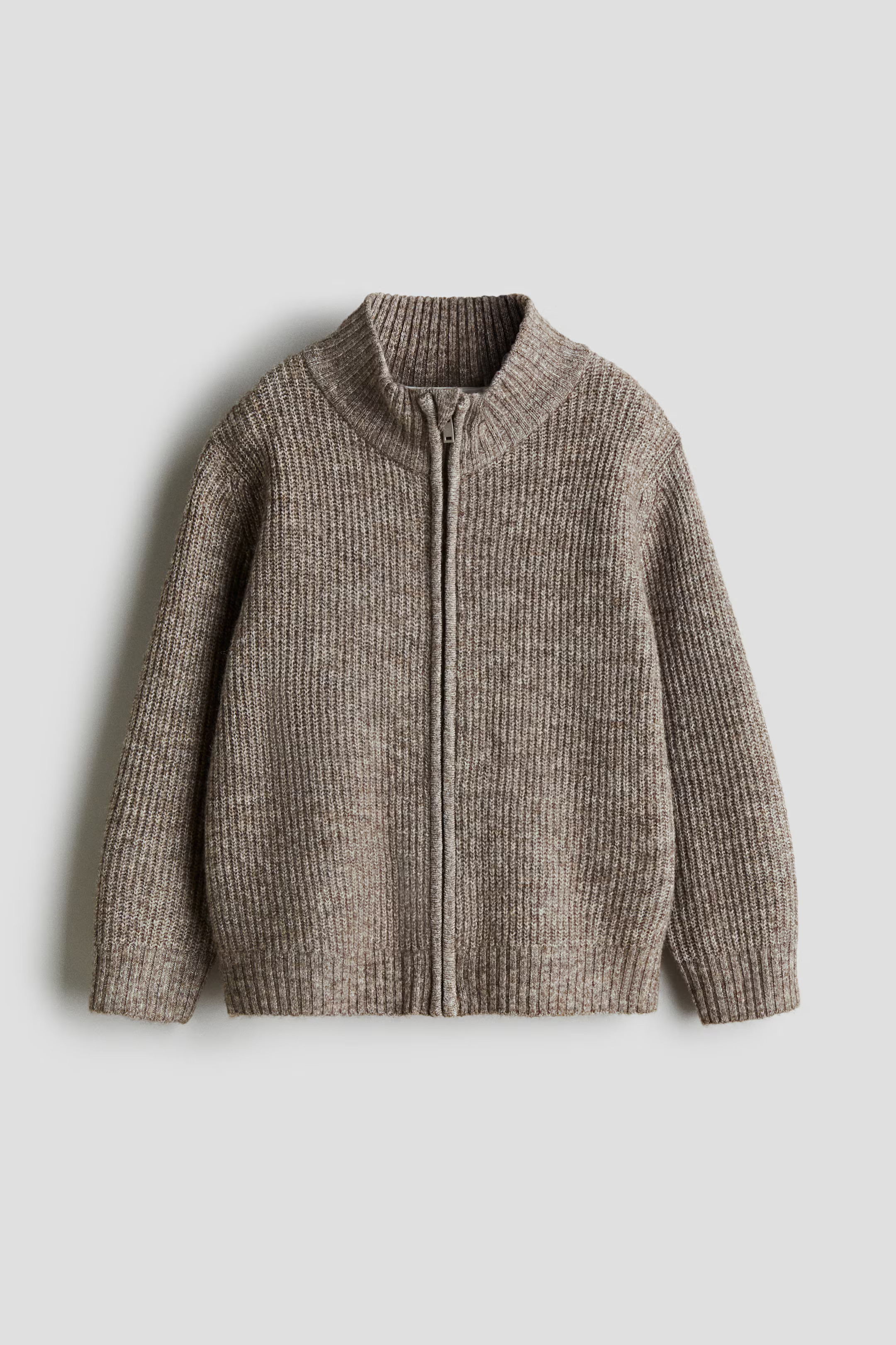 Rib-Knit Cardigan with Zipper | H&M (US + CA)