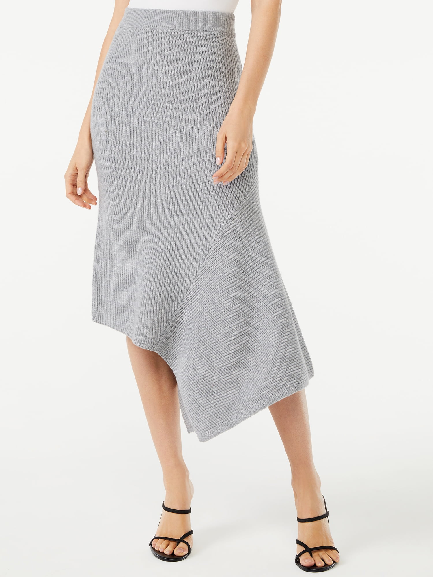 Scoop Women's Asymmetrical Midi Skirt | Walmart (US)