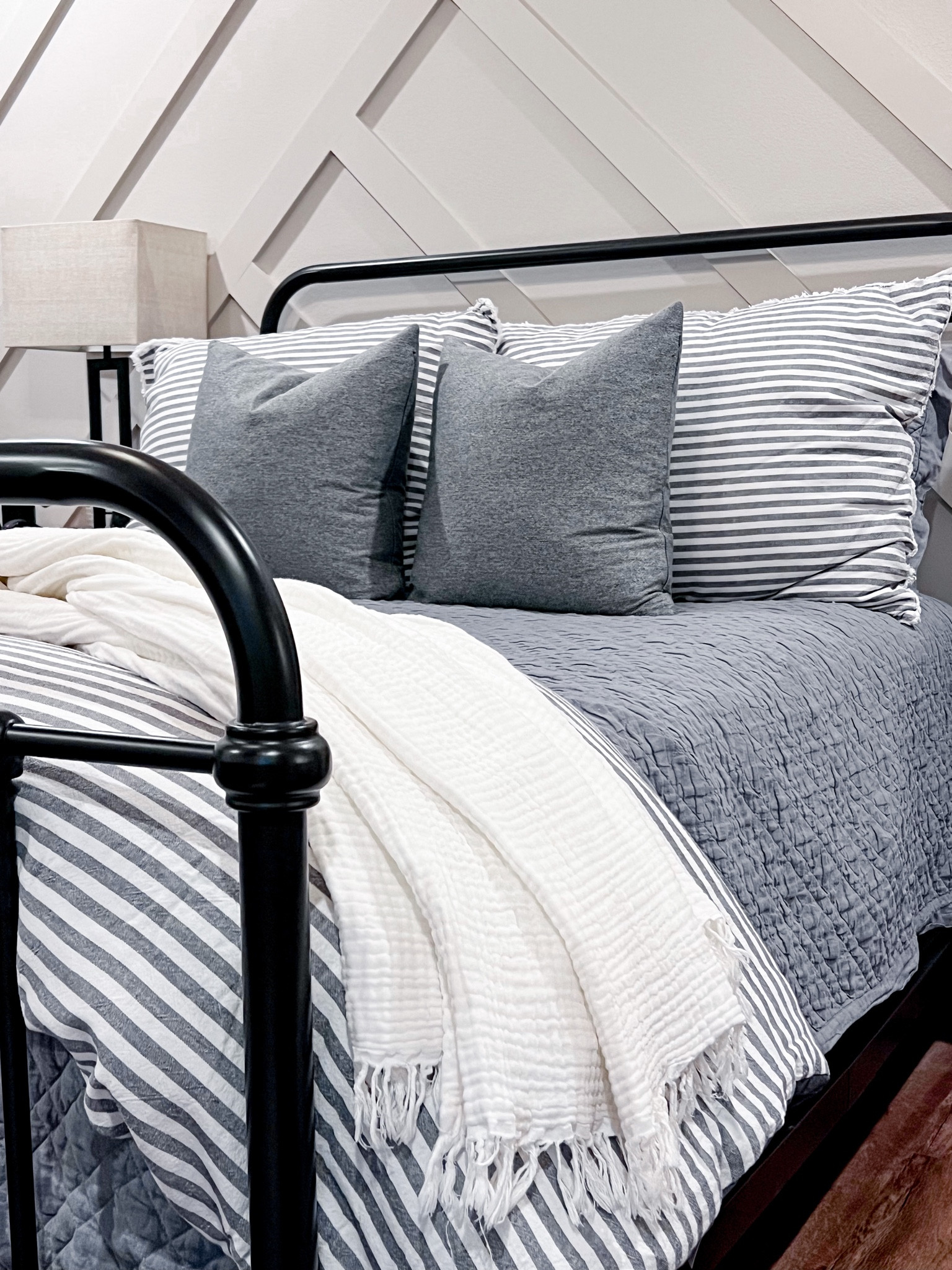 How many pillows are too many pillows?
I love these striped linen throw pillows and blanket. They compliment the linen comforter perfectly! 

#LTKbedroom #bedroom #bedding #linen #linenbedding #throwpillow #neutraldecor #neutralbedding #genderneutral

#LTKhome #LTKfamily #LTKHoliday