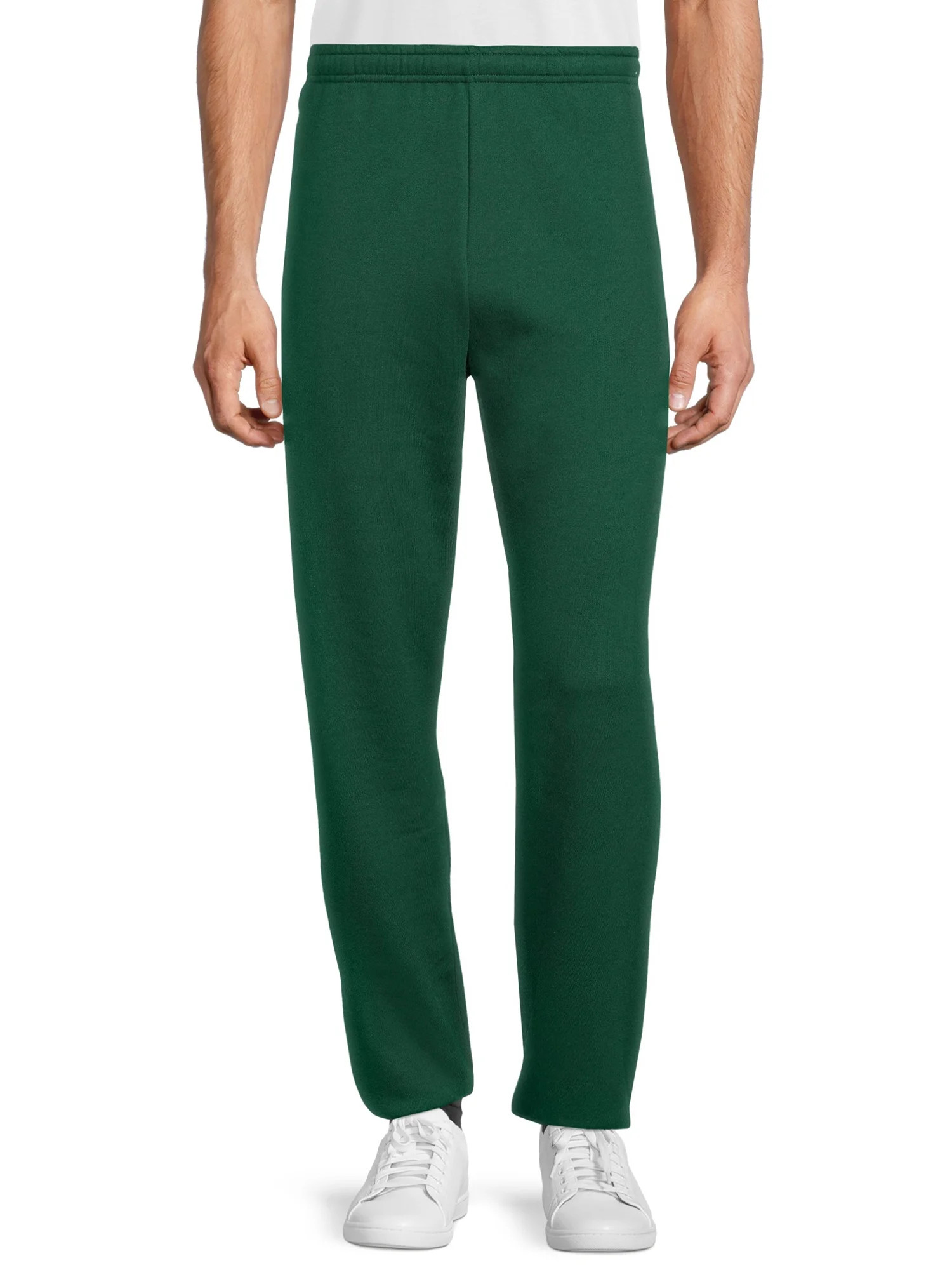 Athletic Works Men's and Big Men's Fleece Elastic Bottom Sweatpants, up to Size 4XL | Walmart (US)