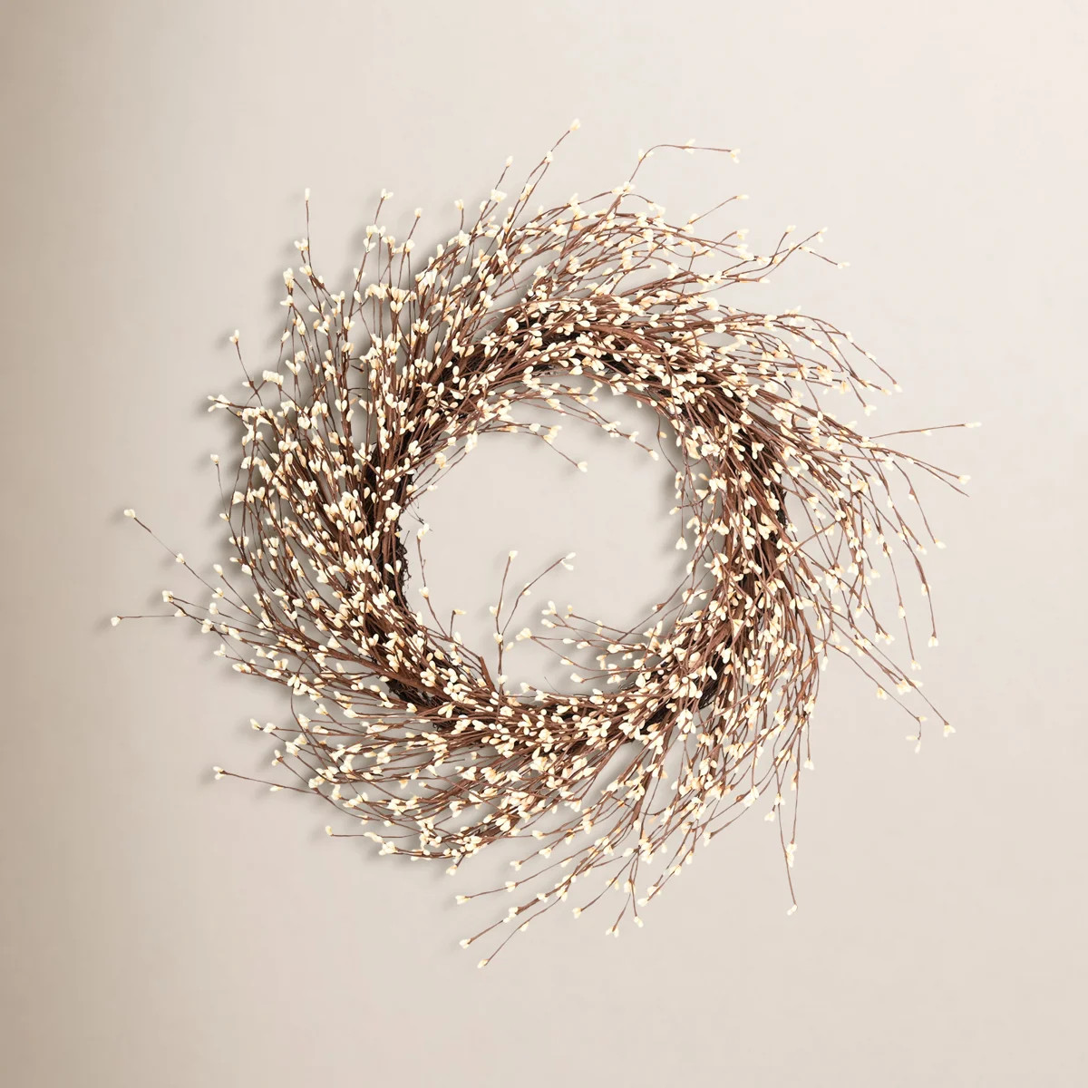 22'' Pip Handcrafted Faux Grapevine, Berry Wreath | Wayfair North America