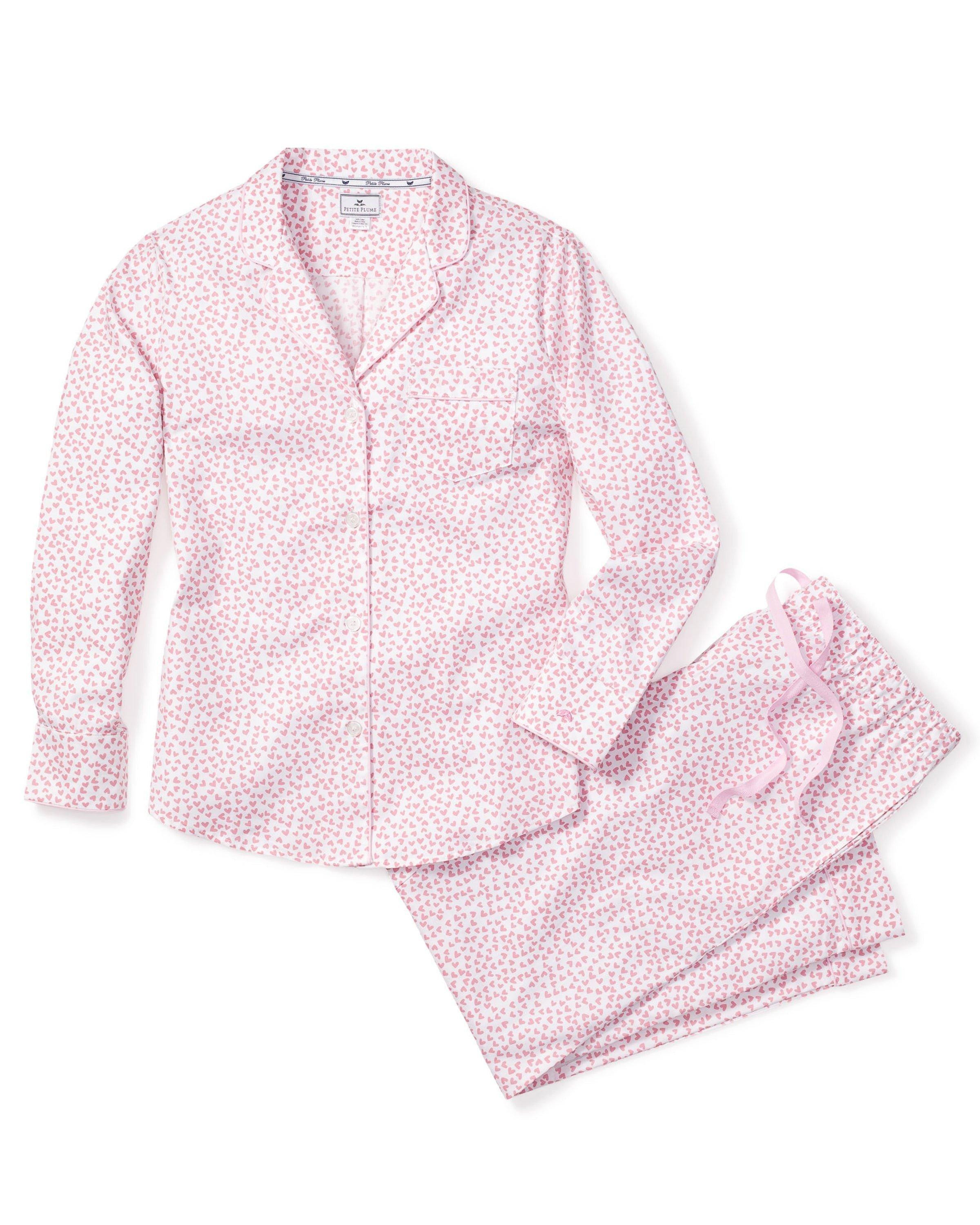 Petite Plume | Women's Pajama Set in Sweethearts - Pink / S | Janie and Jack