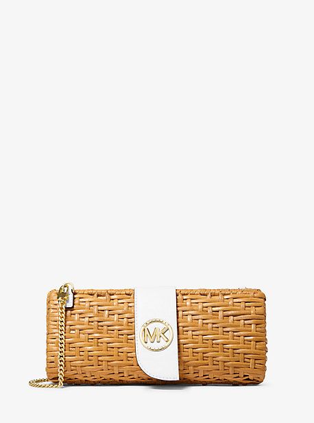 Malibu Medium Rattan Convertible Clutch | Michael Kors US